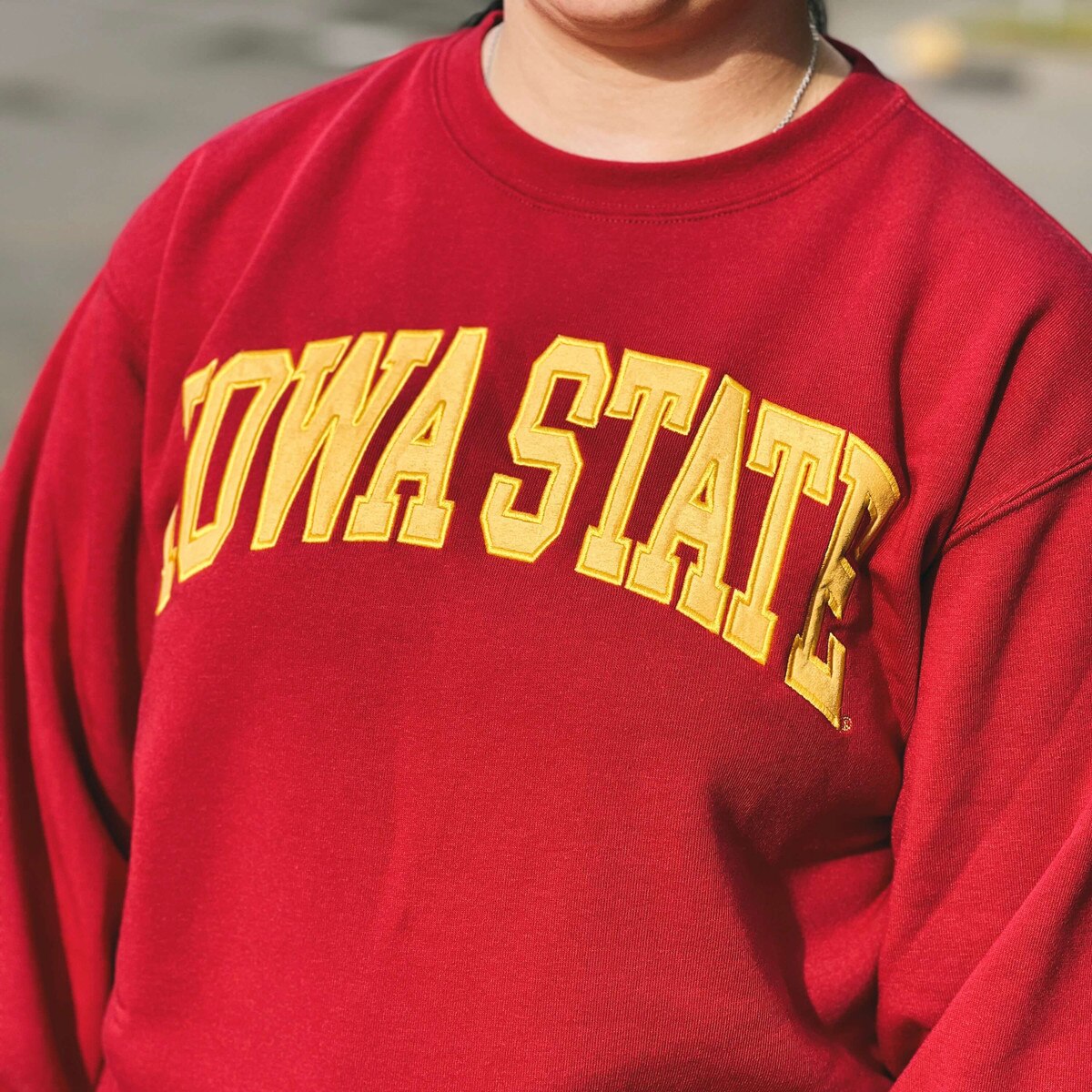 ZooZatz Iowa State Cardinal & Gold Crewneck